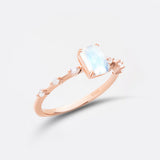 'Marilyn' Moonstone Engagement Ring