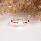 'Marilyn' Moonstone Engagement Ring
