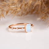 'Marilyn' Moonstone Engagement Ring