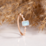 'Marilyn' Moonstone Engagement Ring