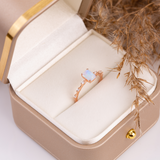 'Marilyn' Moonstone Engagement Ring