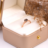 Black Rutilated Quartz Rings 'Wednesday'