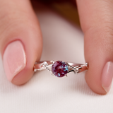 'Mona' Alexandrite Engagement Ring