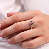 'Mona' Alexandrite Engagement Ring
