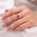 Black Rutilated Quartz Rings 'Wednesday'