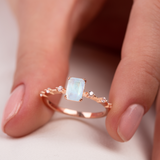 'Marilyn' Moonstone Engagement Ring