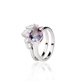 Bella White Gold Alexandrite Ring - Opulentsy