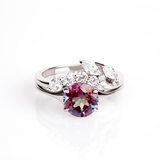 Bella' White Gold Alexandrite Engagement Ring