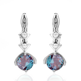 Opulent' Alexandrite Unique Dangling Earrings