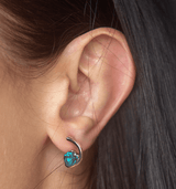 Opulent London blue Topaz unique Earrings - Opulentsy