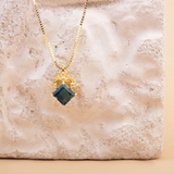 Calliope' Unique London Blue Topaz necklace