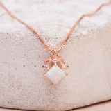 White Opal Necklace Pendant