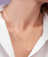 Freshwater Pearl gold necklace