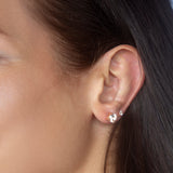 Rose Gold Sapphire stud earrings | Alexandrite Studs