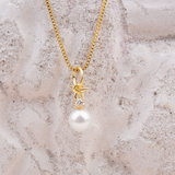 Freshwater Pearl gold necklace