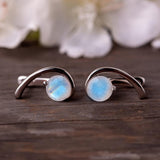 Opulent Unique Moonstone Earrings - Opulentsy