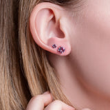 Blue Topaz Studs | Gold Earrings For Women