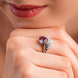 Bella White Gold Alexandrite Ring - Opulentsy