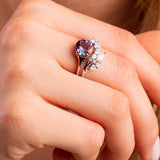 Bella White Gold Alexandrite Ring - Opulentsy