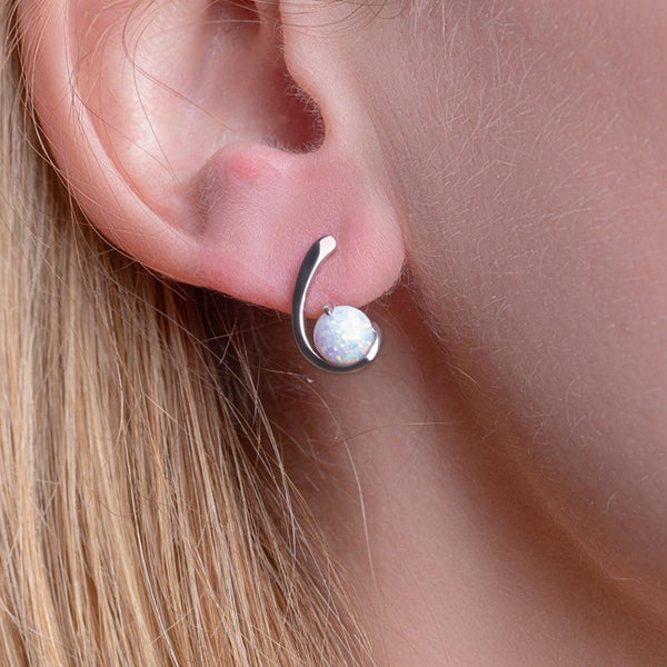Opulent unique  White Opal Earrings - Opulentsy