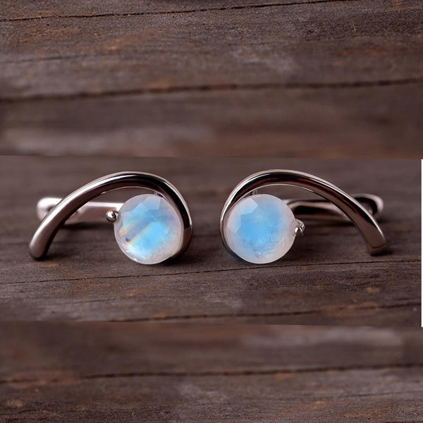 Opulent Unique Moonstone Earrings - Opulentsy
