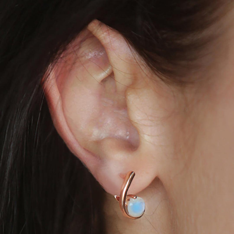 Opulent Unique Moonstone Earrings - Opulentsy