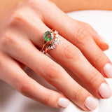 Bella Green Moss Agate Ring - Opulentsy